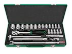 Toptul 12PT 24PCS 1/2" DR. Socket Set - Satin