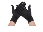 TOUCH DISPOSABLE GLOVES - BLACK NITRILE S/M/ L 50 PCS