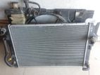Toyota Aqua radiator and guard