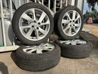 Toyota Aqua Tire Set with Alloy Wheels