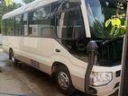 Toyota coaster luxury bus for hire