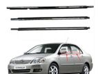 Toyota Corolla 121 Weatherstrip Set Chrome