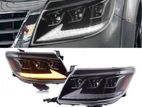 Toyota Hilux Vigo Champ 2012-2014-Gr-Led-Head Lamp-3 Projectors Lampu