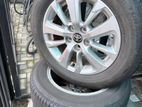 toyota original 16” alloy wheels with tires