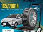 Toyota Vitz tyres Prinx 165/70/14 (made in Thailand)