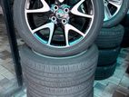 Toyota yaris alloy wheels with tires