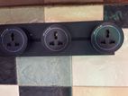 Track Rail Socket With Universal Standard Round Removable Adapter
