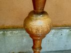 Antique Brass Oil Lamp Set