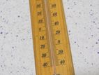Traditional Wooden Wall Thermometer