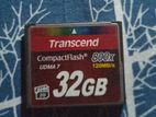 transcend compact flash 32gb 800x UDMA 7