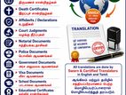Translation Sinhala/Tamil/English