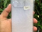Transparent Black/Clear Back Cover For iPhone 15