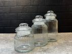 Transparent Stripped Sealable Jar 300Ml/700Ml/1050Ml/1300Ml