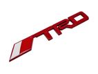 TRD Badge for Cars Red Color