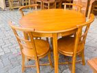 Treated Mahogany Dining Table with 4 Chairs--3x3--Tm1902