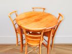 Treated Mahogany Dining Table with 4 Chairs