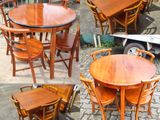 ---Treated Mahogany-- Dining Table with 4 Chairs
