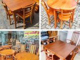 Treated Mahogany Dining Table with 4 Chairs