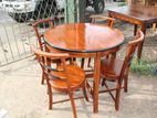Treated mahogany dining table with 4 Chairs