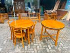 Treated Mahogany Table with Chairs 3ftx3ft - TM2104