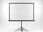 Tripod Stand Projector Screen – Clear White Surface