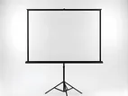 Tripod Stand Projector Screen – Clear White Surface
