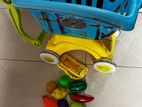 Trolley with Toy Vegetables