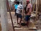 Tube Well and Concrete Filling - Ganemulla