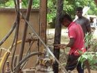 Tube Well Work නල ළිං ඉදිකිරීම Concrete Filling - Athurugiriya
