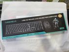 TURBOGEAR TC809 Business Office Wired Keyboard & Mouse