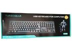 TURBOGEAR TK618 Business Office Wired Keyboard