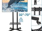 Tv 32"-55"Trolley Movable Multimedia Bracket Stand