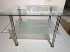 TV Stand Glass Medium Size Transparent