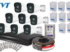 Tvt 2 Mp Color Night Vu CCTV 8 Camera Package with Voice Record