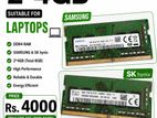 Two 4GB DDR4 Laptop RAMs
