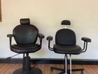 Two Adjustable Salon Chairs