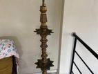Two Antique Brass Oil Lamps 6 feet Tall