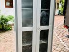 Two Door Glass Steel Office Cupboard 6*3 Ft