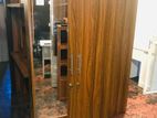 Two Door Melamine Wardrobes with Mirror .