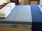 Two Drawer Teak Bed with Mattress