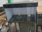 Two fish tank with double stand