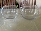 Two Glass Fish Bowls