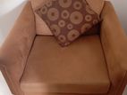 Two Single Seater Sofas with Covers