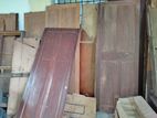 Two teak wardrobes