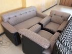 Two tone new sofa set Fabrics & Leather GH 104 - 3+1+1