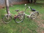 two used bicycles