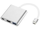 TYPE C TO 3 IN ONE ( HDMI / USB C) CONVERTER