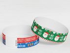 Tyvek Full Color Christmas Wristbands