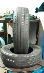 155/80/13 Used Tyre Pair for Sale