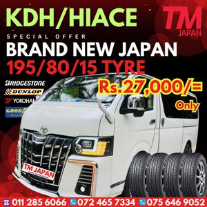 195/80/15 Brand New Japan KDH, Caravan, Dolphin, super gl Tyre for for Sale